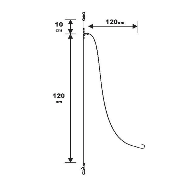 Sunset BDL Surfcasting RS Competition Special Long Distance Fluorocarbon Rig 0,60mm 130cm + 0,35mm 120cm Size 1/0 3 Sunset BDL Surfcasting RS Competition Special Long Distance Fluorocarbon Rig 0,60mm 130cm + 0,35mm 120cm Size 1/0