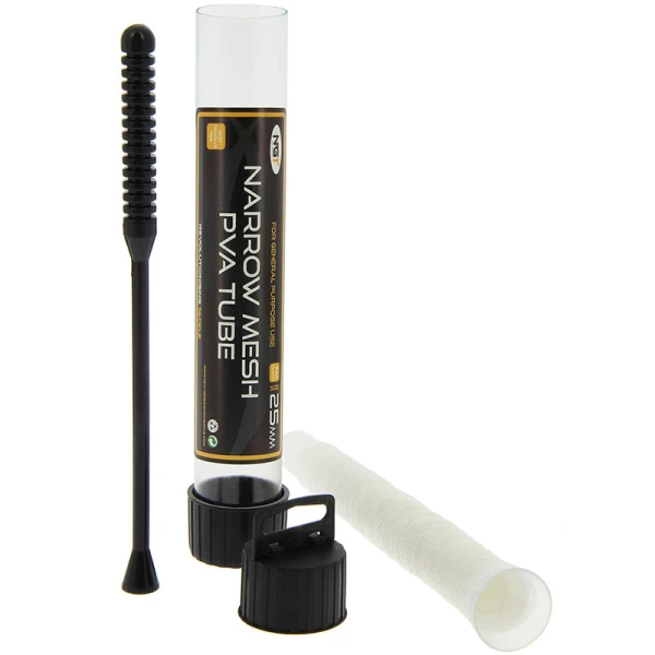 NGT Micro Tube - 7m X 17mm PVA Mesh Incl. Plunger 3 NGT Micro Tube - 7m X 17mm PVA Mesh Incl. Plunger
