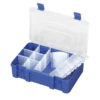 Panaro Tackle Box 196 W/ Adjustable Compartments (1-15) - Blue/Transparant - 276x188xH75 Mm -Aanbiedingen Hengel Xpert Winkel 28692f927bf05bd1