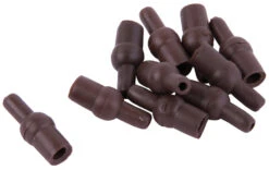 Rubber Tulip Beads Brown