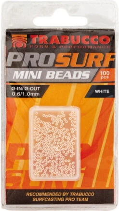 Trabucco Pro Surf Beads White 2,0mm Ø0,9mm (100pcs)