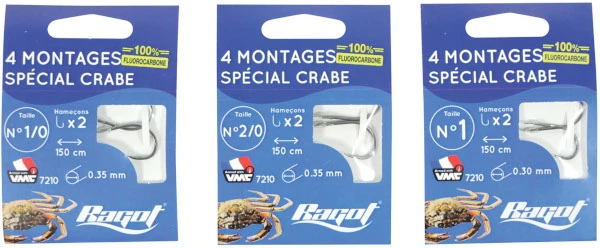 Ragot Crab Rig 1/0 30 X 4 3 Ragot Crab Rig 1/0 30 X 4