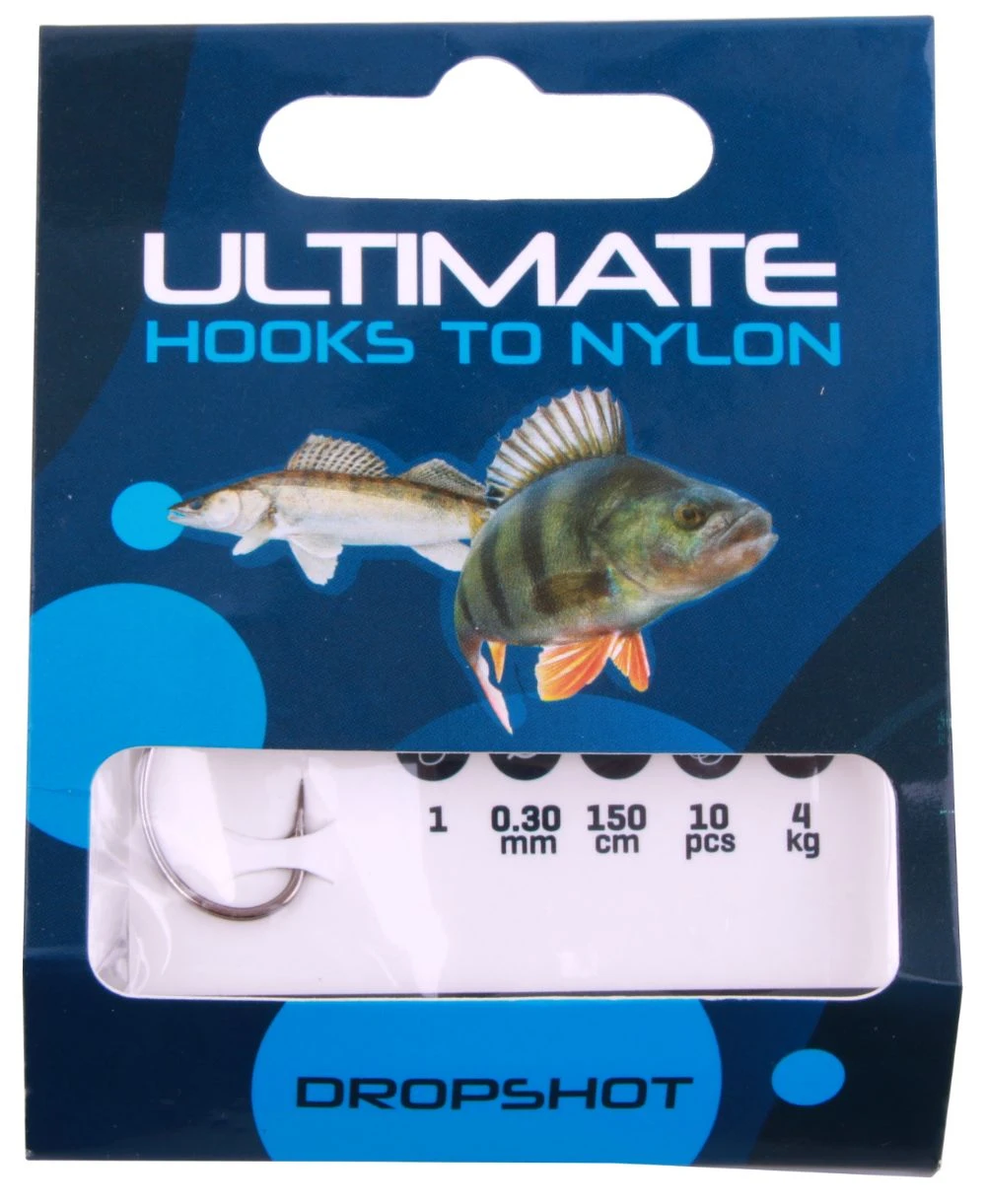 Ultimate Dropshot Rig Size 2 Fluorocarbon 0,25mm 150 Cm 10pcs 4 Ultimate Dropshot Rig Size 2 Fluorocarbon 0,25mm 150 Cm 10pcs - Afbeelding 2