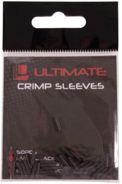 Ultimate Crimp Sleeves Matt Black 1.6mm 50pcs