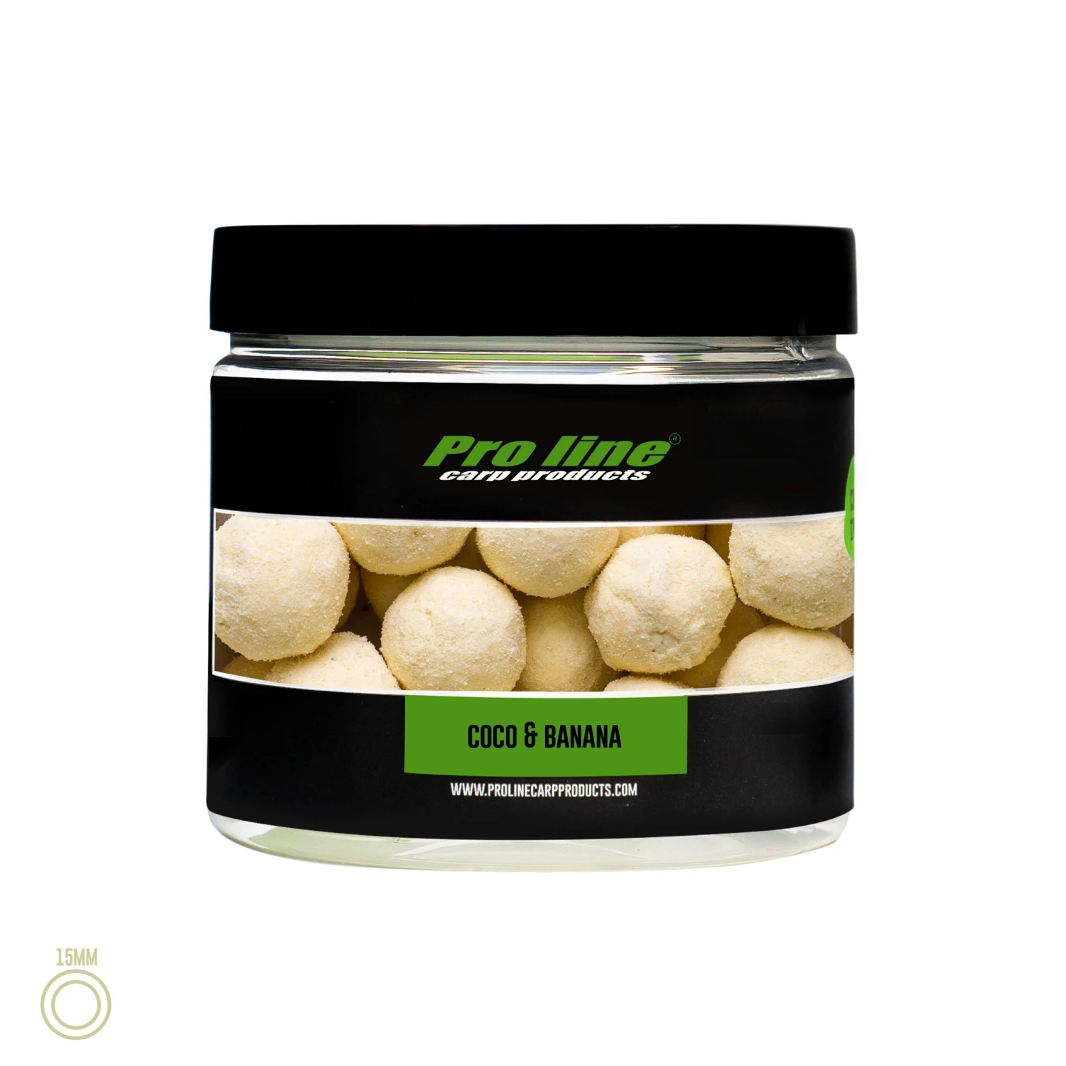 Proline Coated Pop-Ups - Coco & Banana Core 15mm 3 Proline Coated Pop-Ups - Coco & Banana Core 15mm