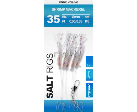 Spro Salt Rig 35 Shrimp Mackerel #1 4 Spro Salt Rig 35 Shrimp Mackerel #1 - Afbeelding 2