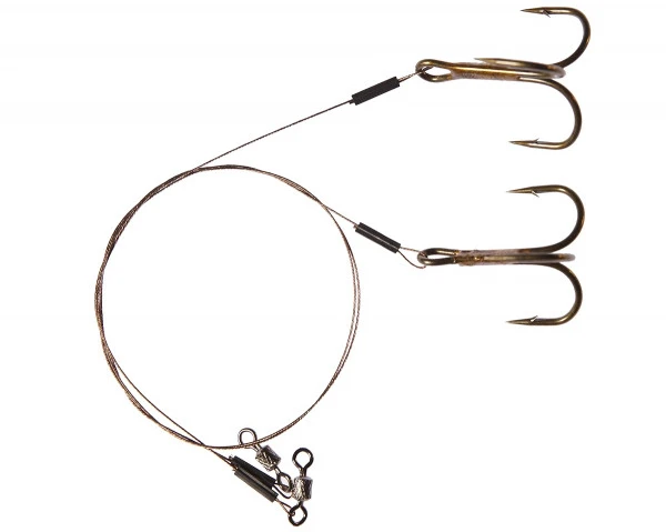 Dragon Single Treble Hook Leader Surfstrand A.F.W. 1X7 18kg 40cm Hook Size 1 2 Pcs 3 Dragon Single Treble Hook Leader Surfstrand A.F.W. 1X7 18kg 40cm Hook Size 1 2 Pcs