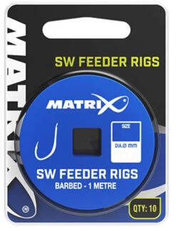 Matrix 1m SW Feeder Rigs Size 20 / 0.125 Barbed X 10
