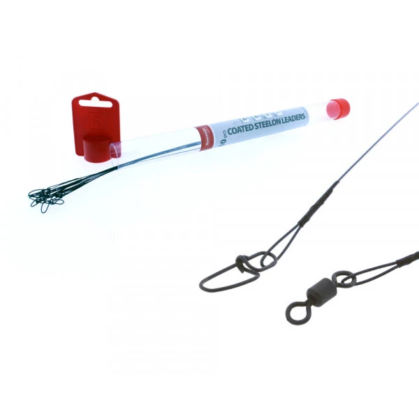 Rozemeijer Coated Steelon Leaders 1x7 35cm 50lb (10 Stuks) 3 Rozemeijer Coated Steelon Leaders 1x7 35cm 50lb (10 Stuks)