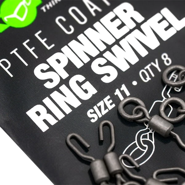 Korda PTFE Spinner Ring Swivels 3 Korda PTFE Spinner Ring Swivels
