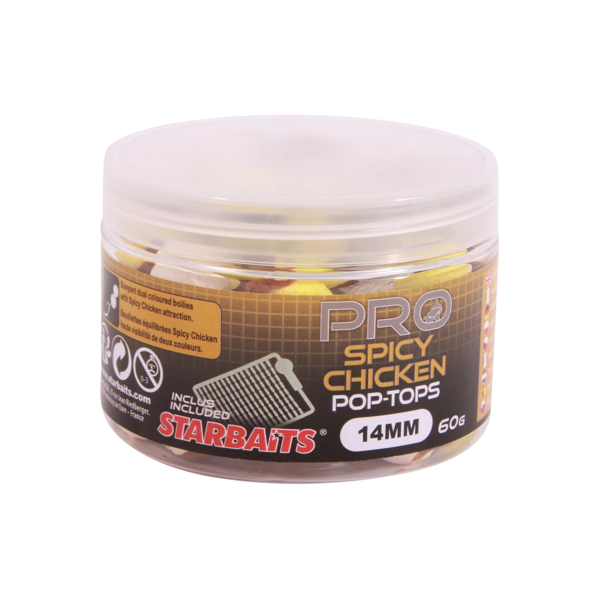 Starbaits Pro Spicy Chicken Pop Tops 60gr 14mm 3 Starbaits Pro Spicy Chicken Pop Tops 60gr 14mm