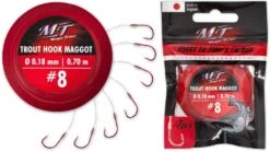 Magic Trout Trout Hook To Fluoro Carbon Maggot Forel Onderlijn Size 8 70cm (7 Stuks) -Aanbiedingen Hengel Xpert Winkel cf03d3636bd34921