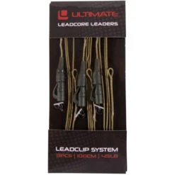 Ultimate Leadcore Leader With Leadclip System Weed 1m 3pcs