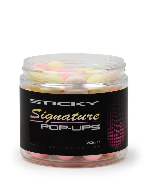 Sticky Baits Signature Pop-Ups Mixed 12mm 70gr Pot 3 Sticky Baits Signature Pop-Ups Mixed 12mm 70gr Pot
