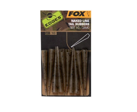 Fox Edges Camo Naked Line Tail Rubbers Size 10 10 Stuks 4 Fox Edges Camo Naked Line Tail Rubbers Size 10 10 Stuks - Afbeelding 2