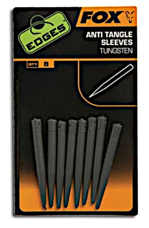 Fox Edges Anti Tangle Sleeves Tungsten 3 Fox Edges Anti Tangle Sleeves Tungsten